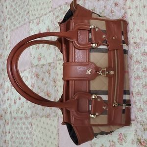 3K Burberry Prorsum logo Large Manor satchel bag